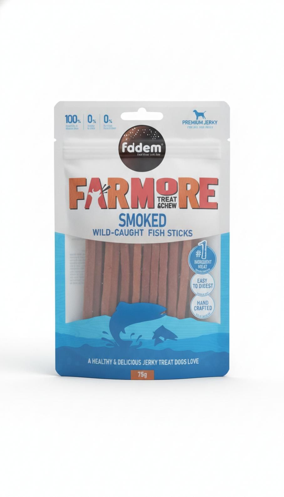 Fedem FARMORE treat &chew - מקלות דגים מעושנים