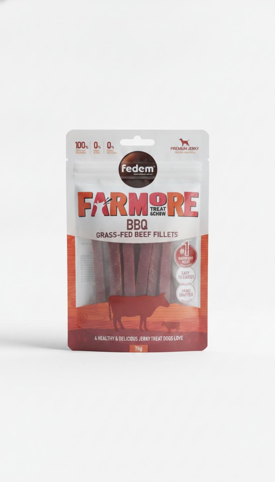 Fedem FARMORE treat &chew - פילה בקר ברביקיו