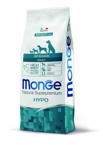 מונג' מזון לכלב בוגר היפו סלמון וטונה 12 ק"ג monge